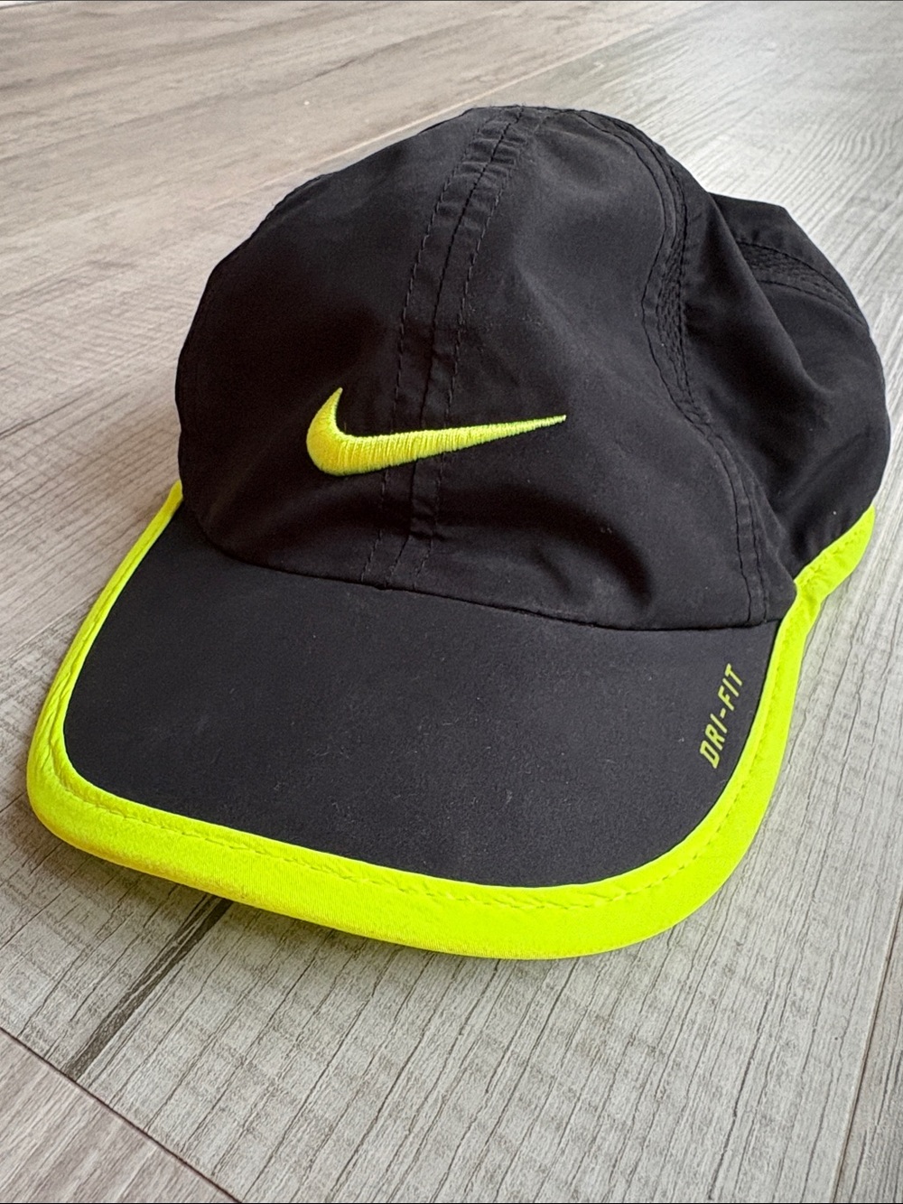 Nike Black & Neon Yellow Toddler Dri-FIT Cap
